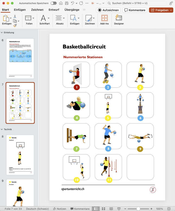 Basketballcircuit für die Schule und den Verein