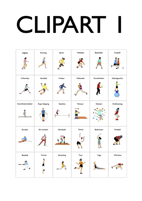 Sport Clipart: Sportarten